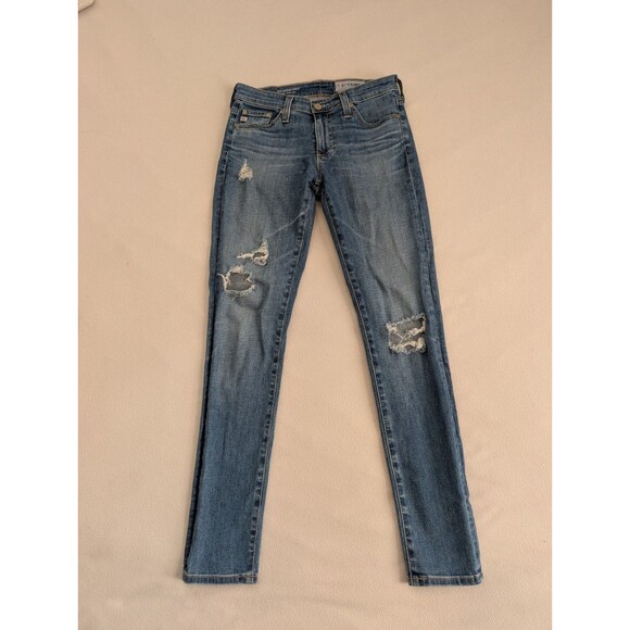 AG Adriano Goldschmied sz 26R The Legging Ankle Super Skinny Jeans Medium Wash - Picture 1 of 8
